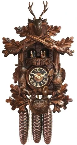KU8304M - 8 Day Musical Traditional Hunter's Trophy Cuckoo Clock