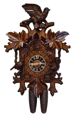 KU8334 - 8 Day Cuckoo Clock With Two Birds & Squirrel