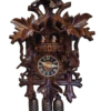 KU8334M -8 Day Musical Cuckoo Clock With 2 Birds & Squirrel
