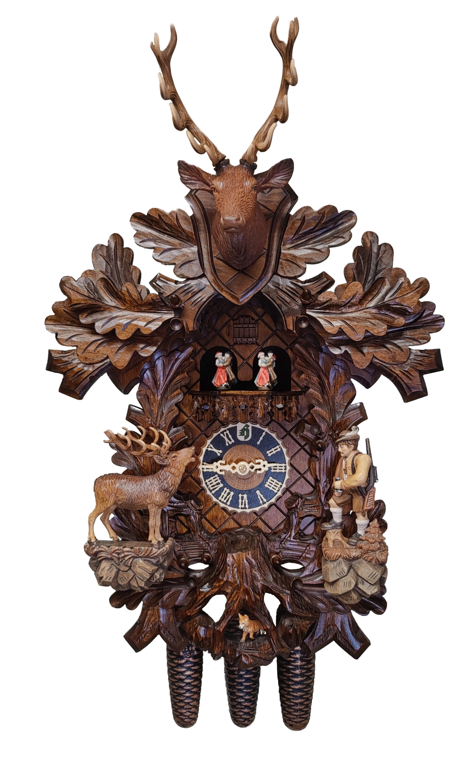 KU87266M - 8 Day Musical Moving Hunter & Stag 1 KU87266M - 8 Day Musical Moving Hunter & Stag