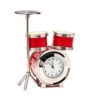 N47RD - Red Drum Set Miniature Clock