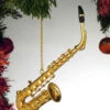 OGSA10 - Gold Saxophone Ornament