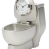 C3200 - Silver Toilet Miniature Clock