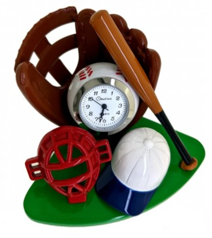 C3609RD - Baseball Miniature Clock 1 C3609RD - Baseball Miniature Clock