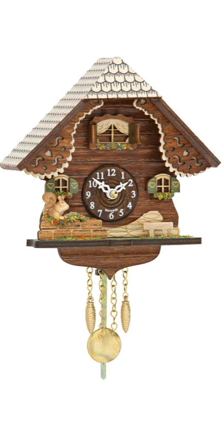 2053PQ - Novelty Cuckoo W/ Squirrel 1 2053PQ - Novelty Cuckoo W/ Squirrel