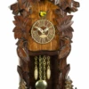 2067PQ - Novelty Standing 5 Leaf Mantel Clock With Trees
