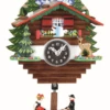 59SQ - Novelty Chalet With Deer & Tree (See-Saw Pendulum)