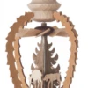 199/229/3 - Hanging German Pyramid Ornament With Deer & Trees