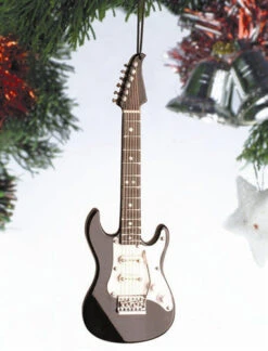 OGE12B - 5" Black Electric Guitar Ornament