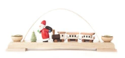 202/281 - Candle Holder With Santa & Train