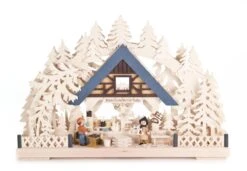 202/90542 - Craft Shop Schwibbogen W/ Electric Lights