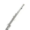 OSFL10 - 4.5" Silver Brass Flute Ornament