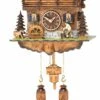 KU494QM - Quartz Musical Chalet W/ Woodchopper & Waterwheel