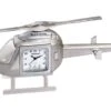 816SIL - Silver Helicopter Miniature Clock