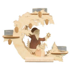 201/196 - Tealight Holder With Santa Claus