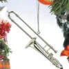 OSTB10 - Silver Trombone Ornament