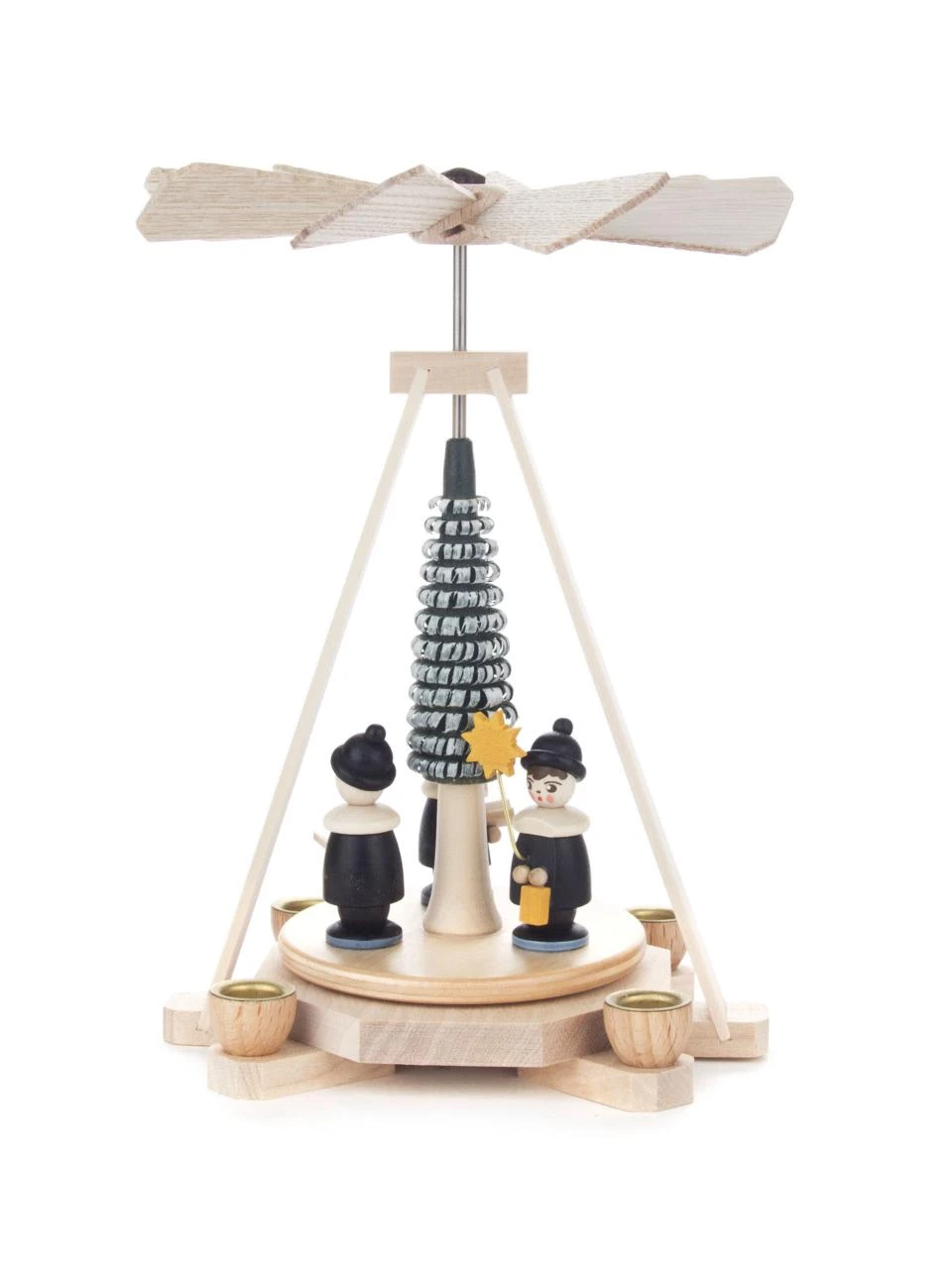 074/146B - Miniature Pyramid With Carol Singers 1 074/146B - Miniature Pyramid With Carol Singers