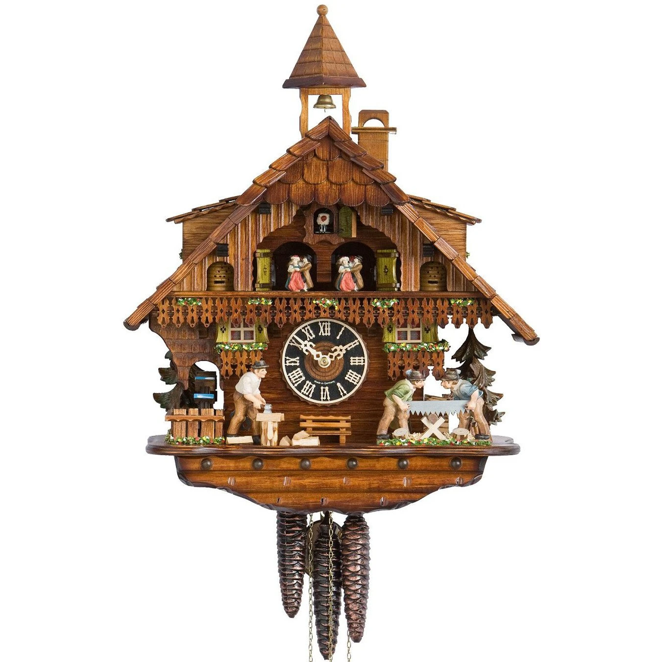 KU6275M - 1 Day Musical Sawer And Chopper Cuckoo Clock 1 KU6275M - 1 Day Musical Sawer And Chopper Cuckoo Clock