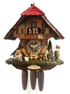 KU8640M - 8 Day Musical Chalet With Wanderer & Jumping Dog