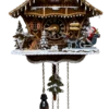 KU6706QM - Quartz Musical Chalet With Christmas Motif