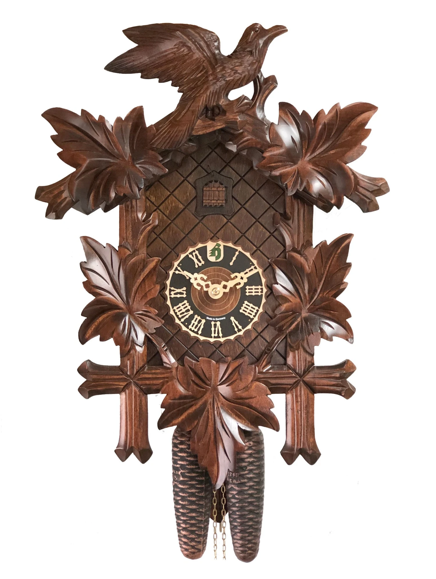 KU8005 - 8 Day 5 Leaf 1 Bird Cuckoo Clock 1 KU8005 - 8 Day 5 Leaf 1 Bird Cuckoo Clock