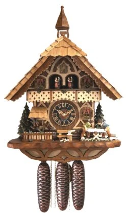 KU8258M - 8 Day Chalet Cuckoo With Sawyer & Water Wheel