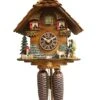 KU8501 - 8 Day Chalet Cuckoo With Clock Peddler And Dog