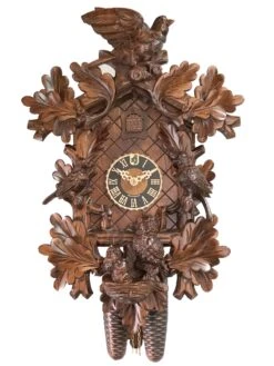 KU8584 - 8 Day Cuckoo Clock With Owls & Birds